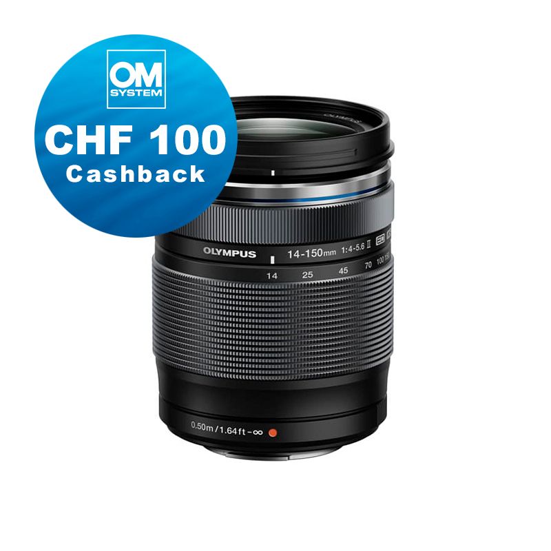 OM System M.Zuiko 14-150mm 4.0-5.6 II - CHF 100 Cashback + 5 Jahre Garantie OM System M.Zuiko 14-150mm 4.0-5.6 II - CHF 100 Cashback + 5 Jahre Garantie