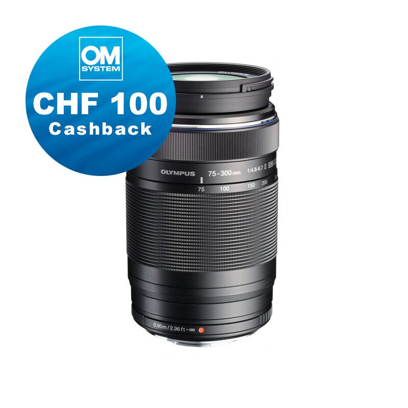 OM System M.Zuiko 75-300mm 4.8-6.7 II ED - CHF 100 Cashback + 5 Jahre Garantie OM System M.Zuiko 75-300mm 4.8-6.7 II ED - CHF 100 Cashback + 5 Jahre Garantie