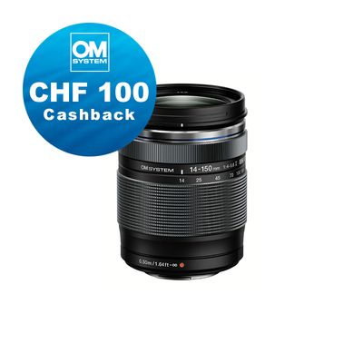 Olympus M.Zuiko 14-150mm 4.0-5.6 II - CHF 100 Cashback + 5 Jahre Garantie Olympus M.Zuiko 14-150mm 4.0-5.6 II - CHF 100 Cashback + 5 Jahre Garantie