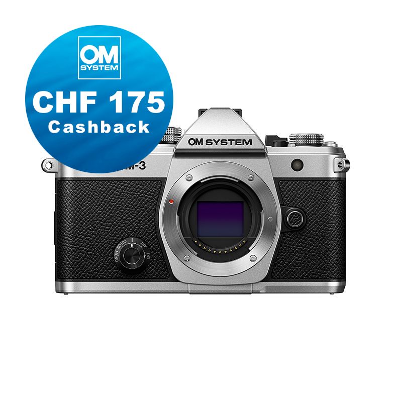 OM System OM-3 Gehäuse (silver) - CHF 175 Cashback + 5 Jahre Garantie OM System OM-3 Gehäuse (silver) - CHF 175 Cashback + 5 Jahre Garantie