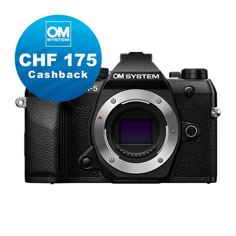 OM System OM-5 II Gehäuse (black) - CHF 175 Cashback + 5 Jahre Garantie OM System OM-5 II Gehäuse (black) - CHF 175 Cashback + 5 Jahre Garantie