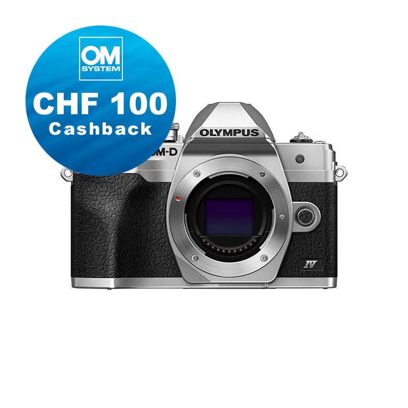 Olympus E-M10 IV Gehäuse (silver) - CHF 100 Cashback + 5 Jahre Garantie Olympus E-M10 IV Gehäuse (silver) - CHF 100 Cashback + 5 Jahre Garantie
