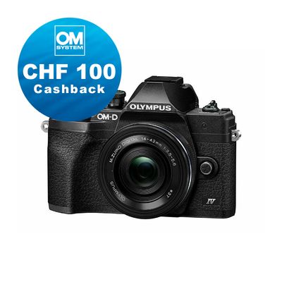 Olympus E-M10 IV Kit mit 14-42mm (black) - CHF 100 Cashback + 5 Jahre Garantie Olympus E-M10 IV Kit mit 14-42mm (black) - CHF 100 Cashback + 5 Jahre Garantie