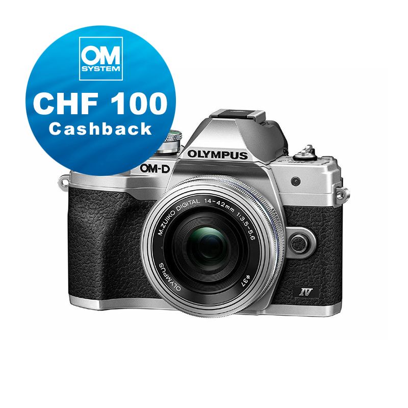 Olympus E-M10 IV Kit mit 14-42mm (silver) - CHF 100 Cashback + 5 Jahre Garantie Olympus E-M10 IV Kit mit 14-42mm (silver) - CHF 100 Cashback + 5 Jahre Garantie