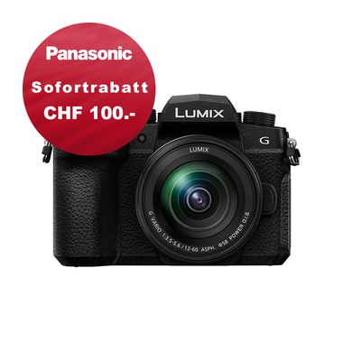 Panasonic G97 Kit mit 12-60mm 3.5-5.6 - inkl. CHF 100.- Sofortrabatt Panasonic G97 Kit mit 12-60mm 3.5-5.6 - inkl. CHF 100.- Sofortrabatt