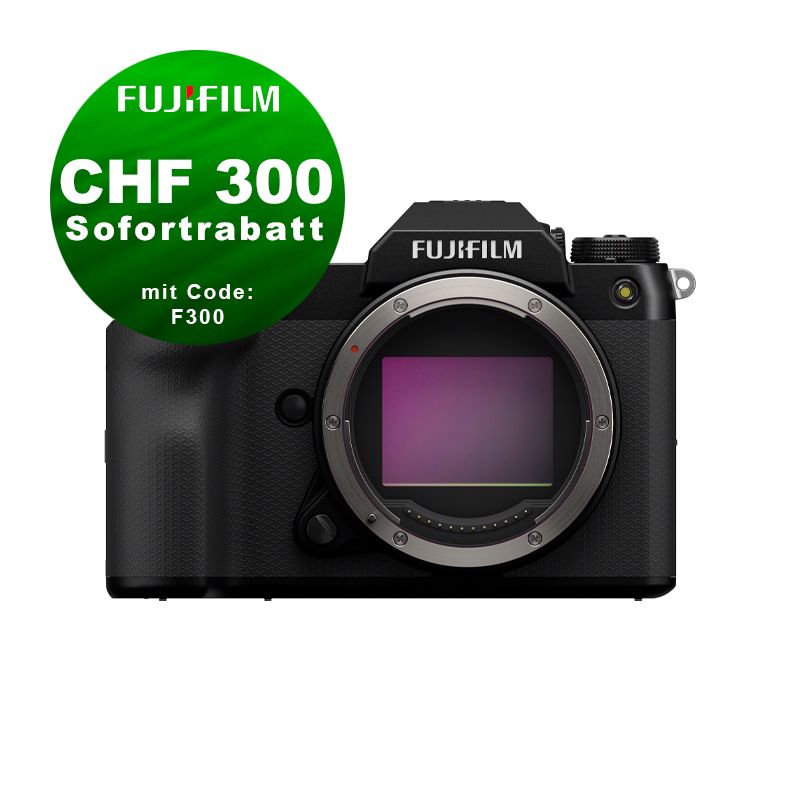 Fujifilm GFX 100S II Gehäuse - ''Swiss Garantie'' - CHF 300 Rabatt mit Code F300 Fujifilm GFX 100S II Gehäuse - ''Swiss Garantie'' - CHF 300 Rabatt mit Code F300