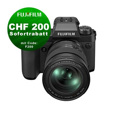 Fujifilm X-H2 Kit mit 16-80mm 4.0 - ''Swiss Garantie'' - CHF 200 Rabatt mit Code F200 Fujifilm X-H2 Kit mit 16-80mm 4.0 - ''Swiss Garantie'' - CHF 200 Rabatt mit Code F200