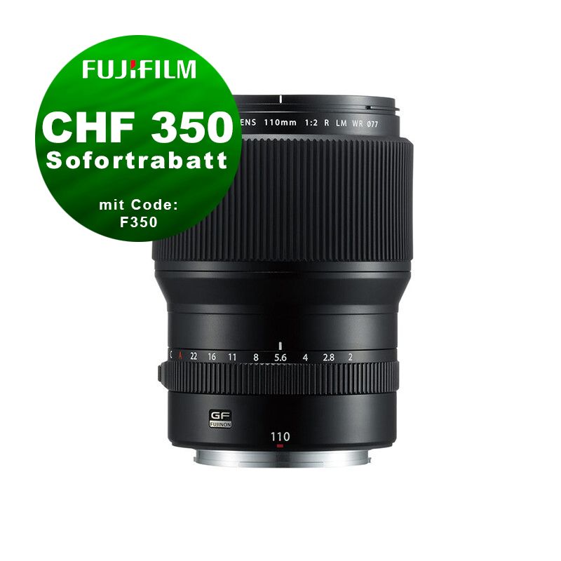 Fujinon GF 110mm 2.0 R LM WR - ''Swiss Garantie'' - CHF 350 Rabatt mit Code F350 Fujinon GF 110mm 2.0 R LM WR - ''Swiss Garantie'' - CHF 350 Rabatt mit Code F350