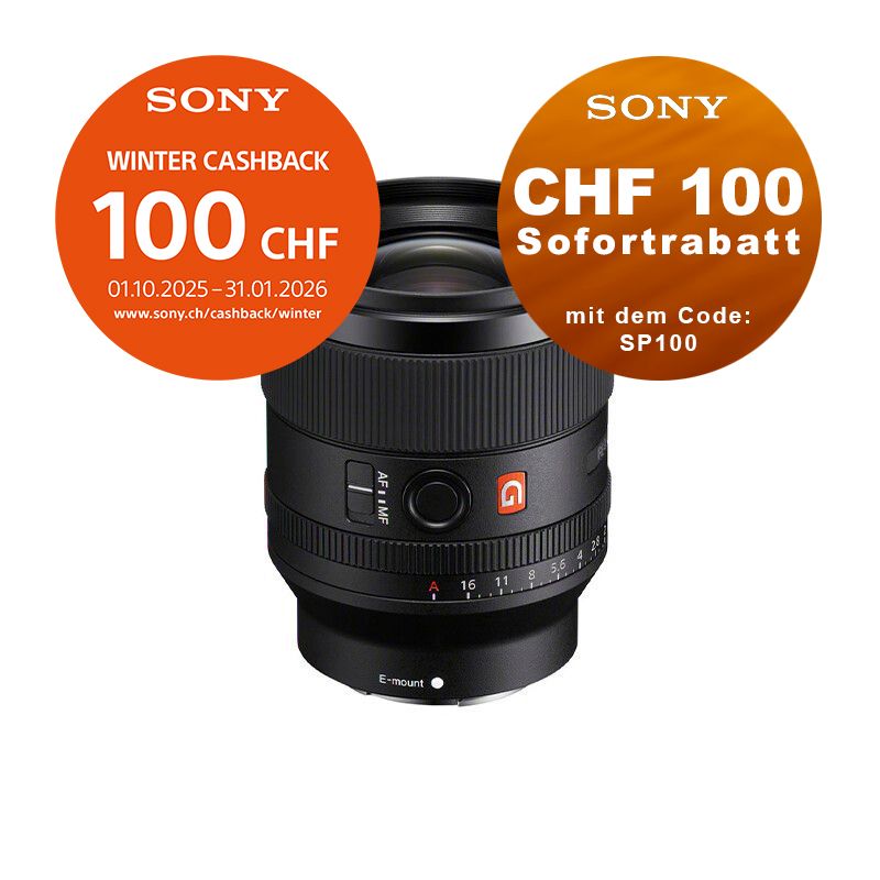Sony FE 35mm 1.4 GM - ''4 Jahre Garantie'' - inkl. CHF 100.- Cashback + CHF 100 Sofortrabatt mit Code SP100 Sony FE 35mm 1.4 GM - ''4 Jahre Garantie'' - inkl. CHF 100.- Cashback + CHF 100 Sofortrabatt mit Code SP100