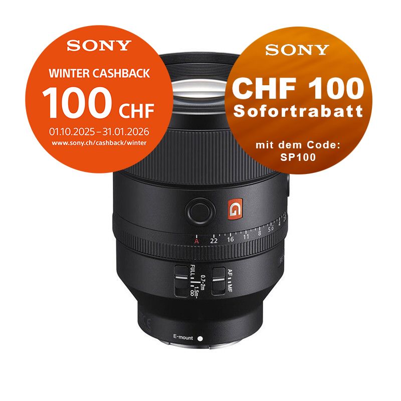 Sony FE 135mm 1.8 GM OSS - ''4 Jahre Garantie'' - inkl. CHF 100.- Cashback + CHF 100 Sofortrabatt mit Code SP100 Sony FE 135mm 1.8 GM OSS - ''4 Jahre Garantie'' - inkl. CHF 100.- Cashback + CHF 100 Sofortrabatt mit Code SP100