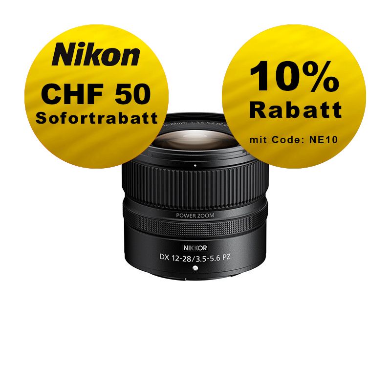 Nikon Z 12-28mm 3.5-5.6 PZ VR DX - ''Swiss Garantie'' - inkl. CHF 50 Sofortrabatt Nikon Z 12-28mm 3.5-5.6 PZ VR DX - ''Swiss Garantie'' - inkl. CHF 50 Sofortrabatt