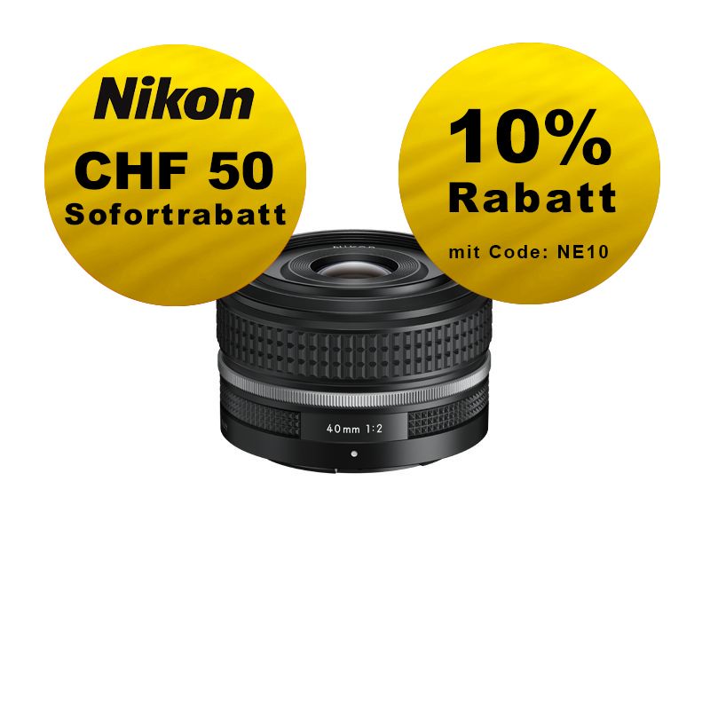 Nikon Z 40mm 2.0 SE - ''Swiss Garantie'' - inkl. CHF 50 Sofortrabatt Nikon Z 40mm 2.0 SE - ''Swiss Garantie'' - inkl. CHF 50 Sofortrabatt