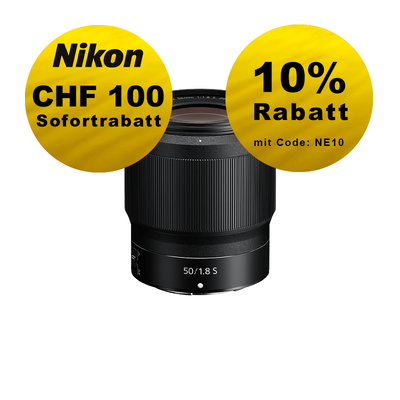 Nikon Z 50mm 1.8 S - ''Swiss Garantie'' - inkl. CHF 100 Sofortrabatt Nikon Z 50mm 1.8 S - ''Swiss Garantie'' - inkl. CHF 100 Sofortrabatt