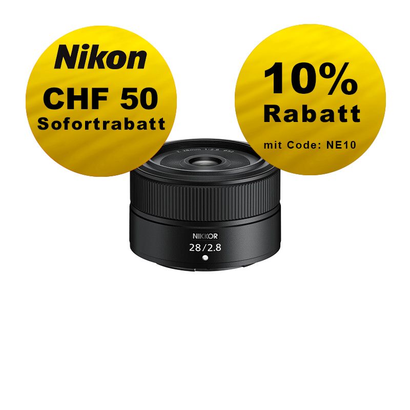 Nikon Z 28mm 2.8 - ''Swiss Garantie'' - inkl. CHF 50 Sofortrabatt Nikon Z 28mm 2.8 - ''Swiss Garantie'' - inkl. CHF 50 Sofortrabatt