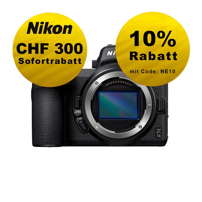 Nikon Z7 II Gehäuse - ''Swiss Garantie'' - inkl. CHF 300 Sofortrabatt Nikon Z7 II Gehäuse - ''Swiss Garantie'' - inkl. CHF 300 Sofortrabatt