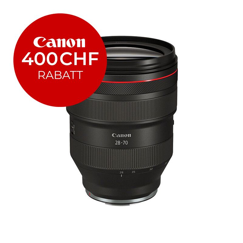 Canon RF 28-70mm 2.0 L USM - ''Premium Garantie'' - inkl. CHF 400 Sofortrabatt Canon RF 28-70mm 2.0 L USM - ''Premium Garantie'' - inkl. CHF 400 Sofortrabatt