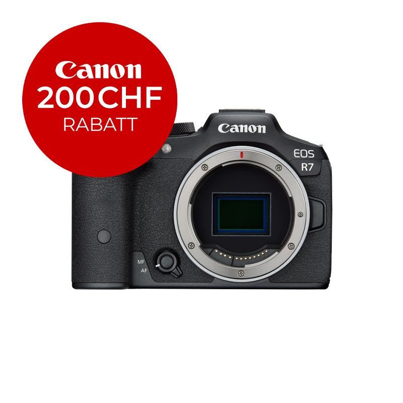 Canon EOS R7 Gehäuse - inkl. CHF 200 Sofortrabatt Canon EOS R7 Gehäuse - inkl. CHF 200 Sofortrabatt
