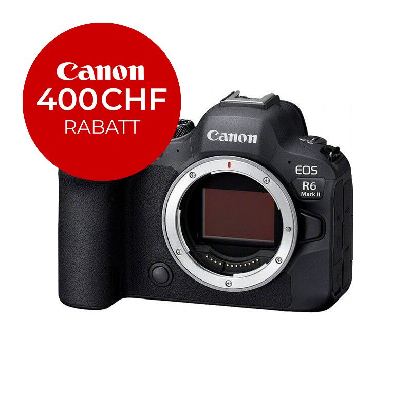 Canon EOS R6 Mark II Gehäuse - ''Premium Garantie'' - inkl. CHF 400 Sofortrabatt Canon EOS R6 Mark II Gehäuse - ''Premium Garantie'' - inkl. CHF 400 Sofortrabatt
