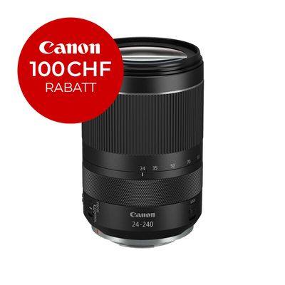 Canon RF 24-240mm 4-6.3 IS USM - ''Premium Garantie'' - inkl. CHF 100 Sofortrabatt Canon RF 24-240mm 4-6.3 IS USM - ''Premium Garantie'' - inkl. CHF 100 Sofortrabatt
