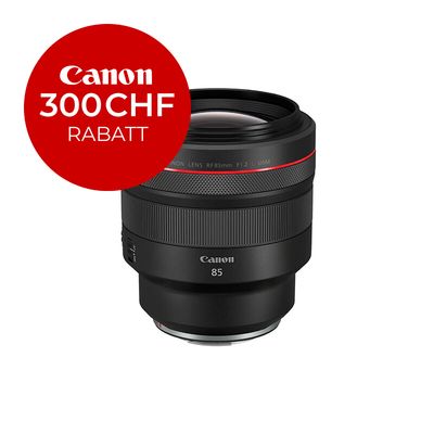 Canon RF 85mm 1.2 L USM - ''Premium Garantie'' - inkl. CHF 300 Sofortrabatt Canon RF 85mm 1.2 L USM - ''Premium Garantie'' - inkl. CHF 300 Sofortrabatt
