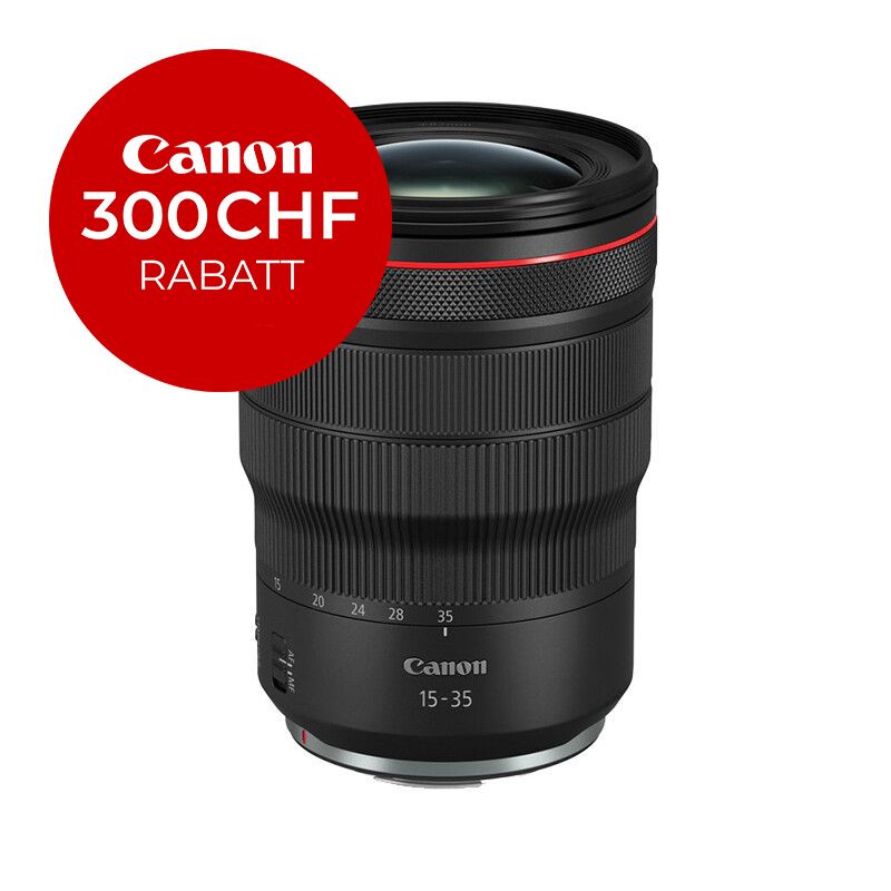 Canon RF 15-35mm 2.8 L IS USM - ''Premium Garantie'' - inkl. CHF 300 Sofortrabatt Canon RF 15-35mm 2.8 L IS USM - ''Premium Garantie'' - inkl. CHF 300 Sofortrabatt