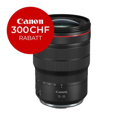 Canon RF 15-35mm 2.8 L IS USM - ''Premium Garantie'' - inkl. CHF 300 Sofortrabatt Canon RF 15-35mm 2.8 L IS USM - ''Premium Garantie'' - inkl. CHF 300 Sofortrabatt