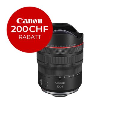 Canon RF 10-20mm 4.0 L IS STM - inkl. CHF 200 Sofortrabatt Canon RF 10-20mm 4.0 L IS STM - inkl. CHF 200 Sofortrabatt