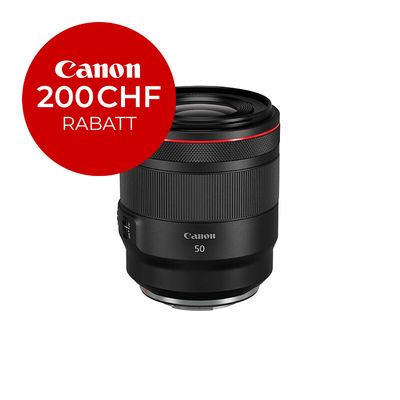 Canon RF 50mm 1.2 L USM - ''Premium Garantie'' - inkl. CHF 200 Sofortrabatt Canon RF 50mm 1.2 L USM - ''Premium Garantie'' - inkl. CHF 200 Sofortrabatt