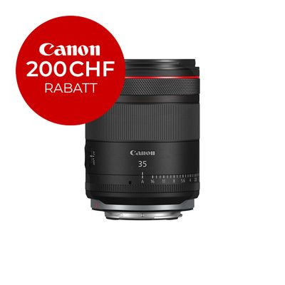 Canon RF 35mm 1.4 L VCM - ''Premium Garantie'' - inkl. CHF 200 Sofortrabatt Canon RF 35mm 1.4 L VCM - ''Premium Garantie'' - inkl. CHF 200 Sofortrabatt