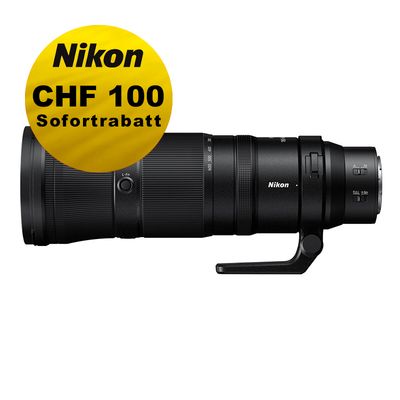 Nikon Z 180-600mm 5.6-6.3 VR - ''Swiss Garantie'' - inkl. CHF 100 Sofortrabatt Nikon Z 180-600mm 5.6-6.3 VR - ''Swiss Garantie'' - inkl. CHF 100 Sofortrabatt
