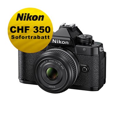 Nikon Z f  (schwarz) Kit mit 40mm 2.0 SE - ''Swiss Garantie'' - inkl. CHF 350 Sofortrabatt