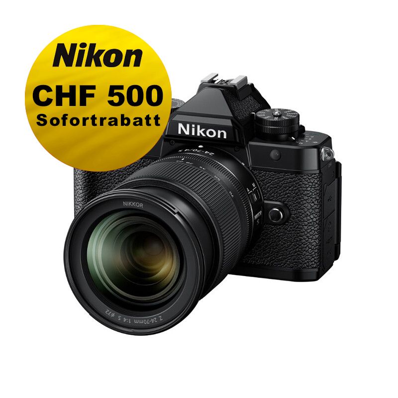 Nikon Z f (schwarz) Kit mit 24-70mm 4.0 - ''Swiss Garantie'' - inkl. CHF 500 Sofortrabatt