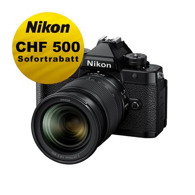 Nikon Z f (schwarz) Kit mit 24-70mm 4.0 - ''Swiss Garantie'' - inkl. CHF 500 Sofortrabatt