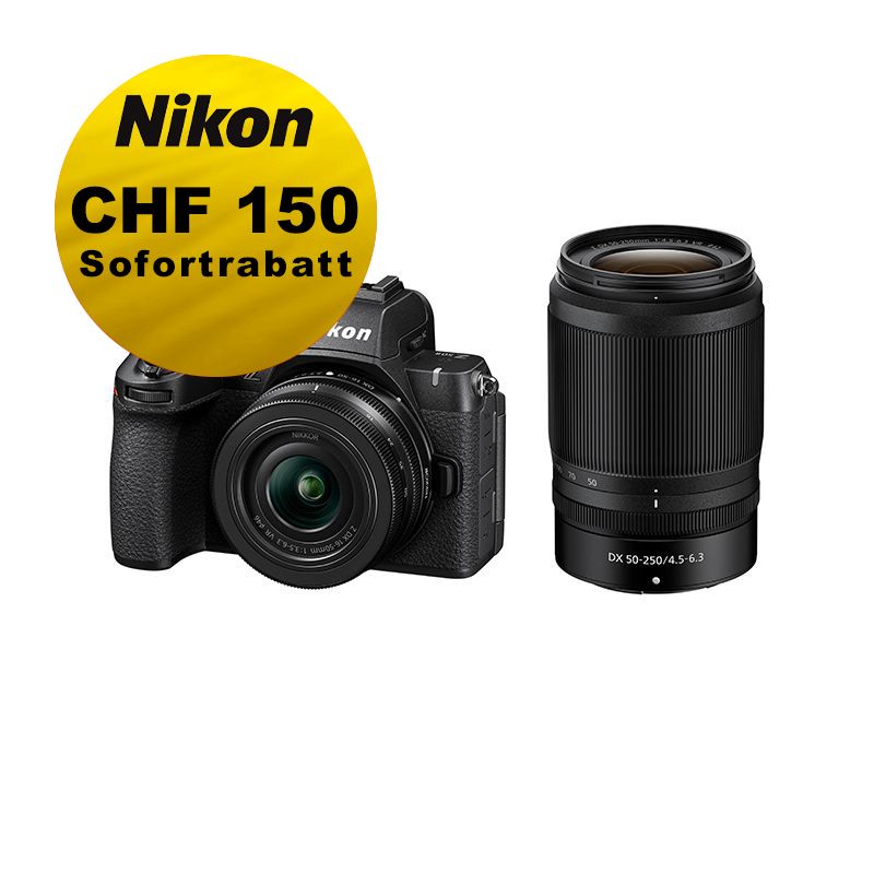 Nikon Z50II Kit mit 16-50mm + 50-250mm VR - ''Swiss Garantie'' - inkl. CHF 150 Sofortrabatt