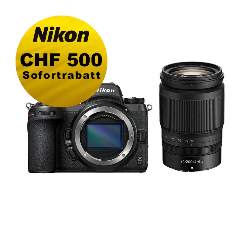 Nikon Z6 II Kit mit 24-200mm - ''Swiss Garantie'' - inkl. CHF 500 Sofortrabatt