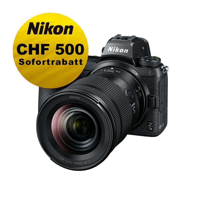 Nikon Z7 II Kit mit 24-120mm 4.0 - ''Swiss Garantie'' - inkl. CHF 500 Sofortrabatt