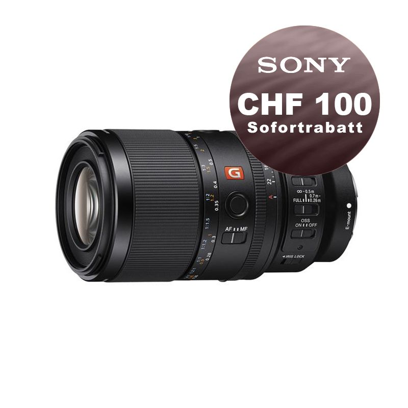 Sony FE 100mm 2.8 GM OSS Macro - ''4 Jahre Garantie'' - inkl. CHF 100 Sofortrabatt