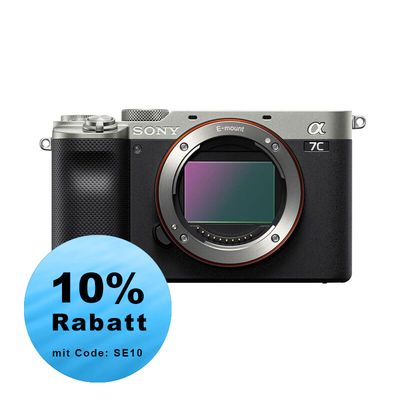 Sony A7C Gehäuse (silver) - ''4 Jahre Garantie''