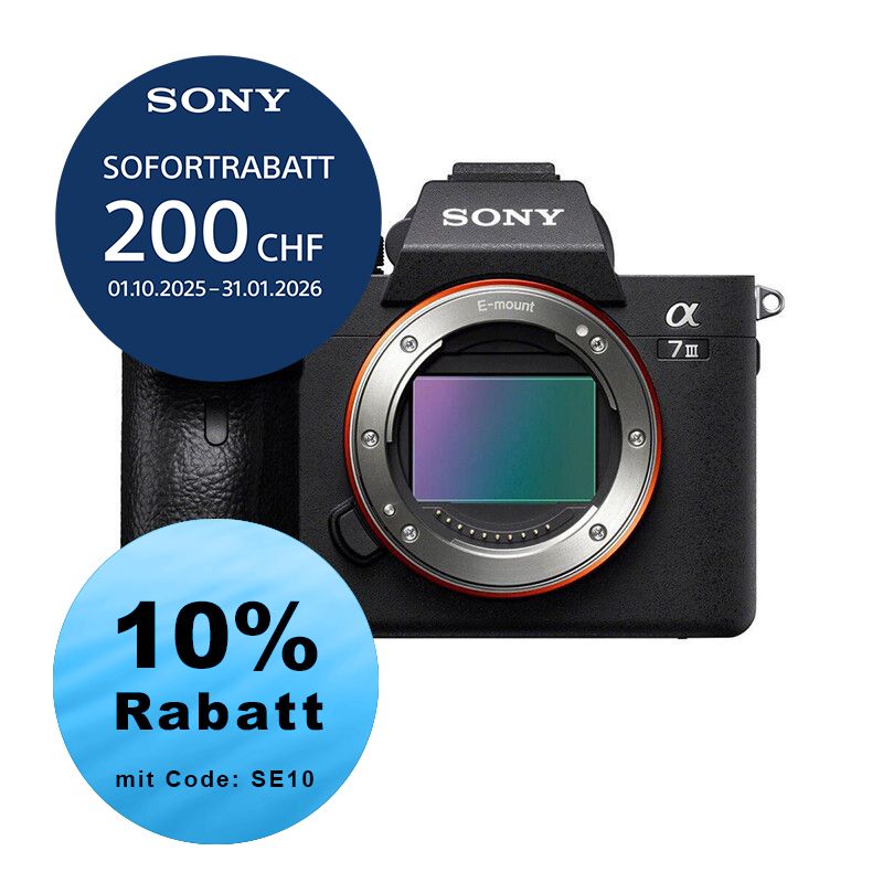 Sony A7 Mark III Gehäuse - ''4 Jahre Garantie'' - inkl. CHF 200 Sofortrabatt