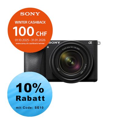 Sony A6700 Kit mit 18-135mm - ''4 Jahre Garantie'' - inkl. CHF 100.- Cashback