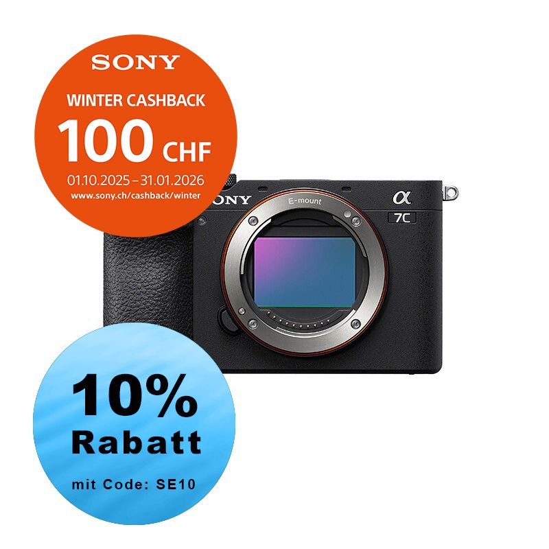 Sony A7C Mark II Gehäuse (black) - ''4 Jahre Garantie'' - inkl. CHF 100.- Cashback Sony A7C Mark II Gehäuse (black) - ''4 Jahre Garantie'' - inkl. CHF 100.- Cashback