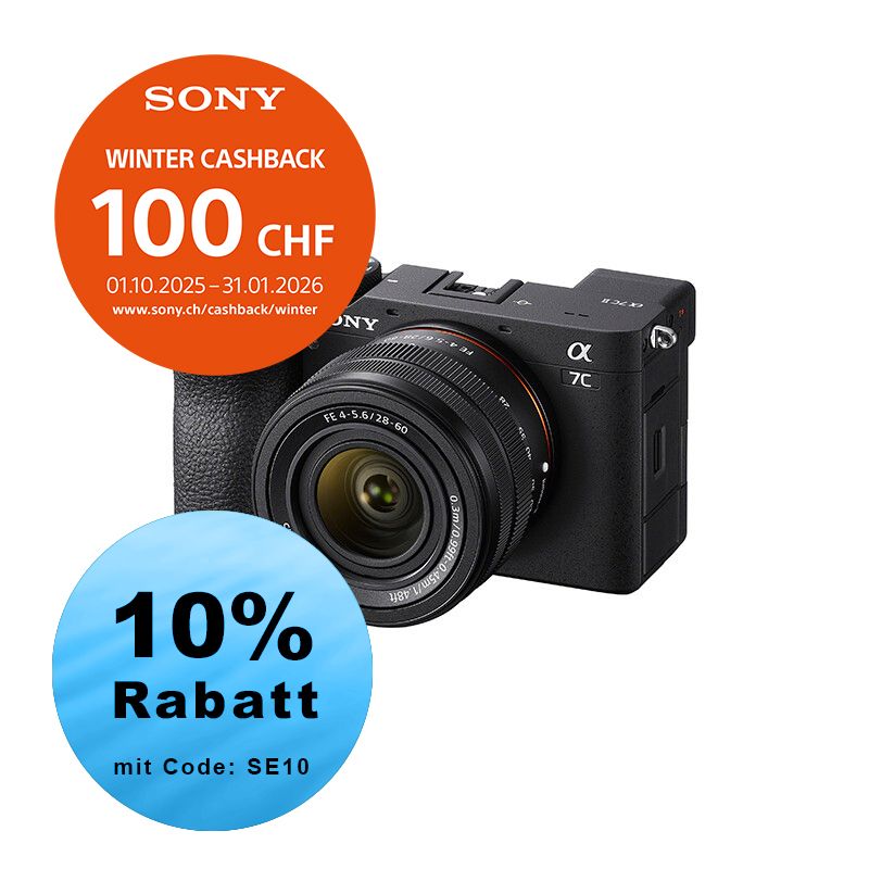 Sony A7C Mark II Kit mit 28-60mm (black) - ''4 Jahre Garantie'' - inkl. CHF 100.- Cashback