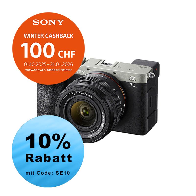 Sony A7C Mark II Kit mit 28-60mm (silver) - ''4 Jahre Garantie'' - inkl. CHF 100.- Cashback