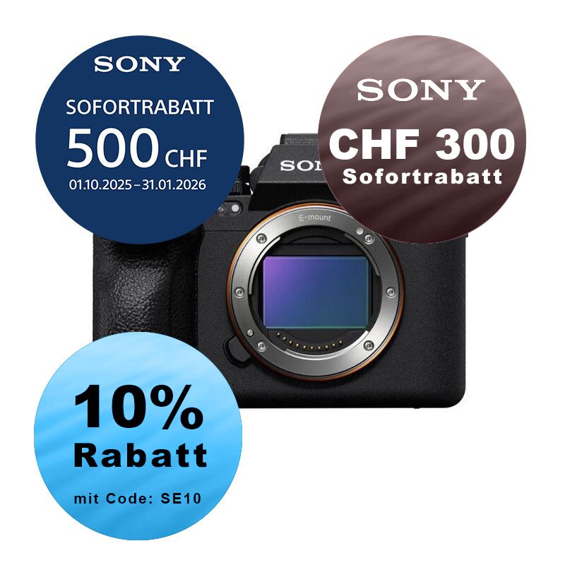 Sony A7R Mark V Gehäuse - ''4 Jahre Garantie'' - inkl. CHF 500 Sofortrabatt + zzgl. CHF 300 Sofortrabatt