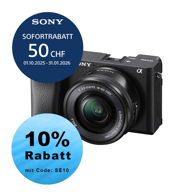 Sony A6100 A Kit mit 16-50mm II - inkl. CHF 60 Sofortrabatt