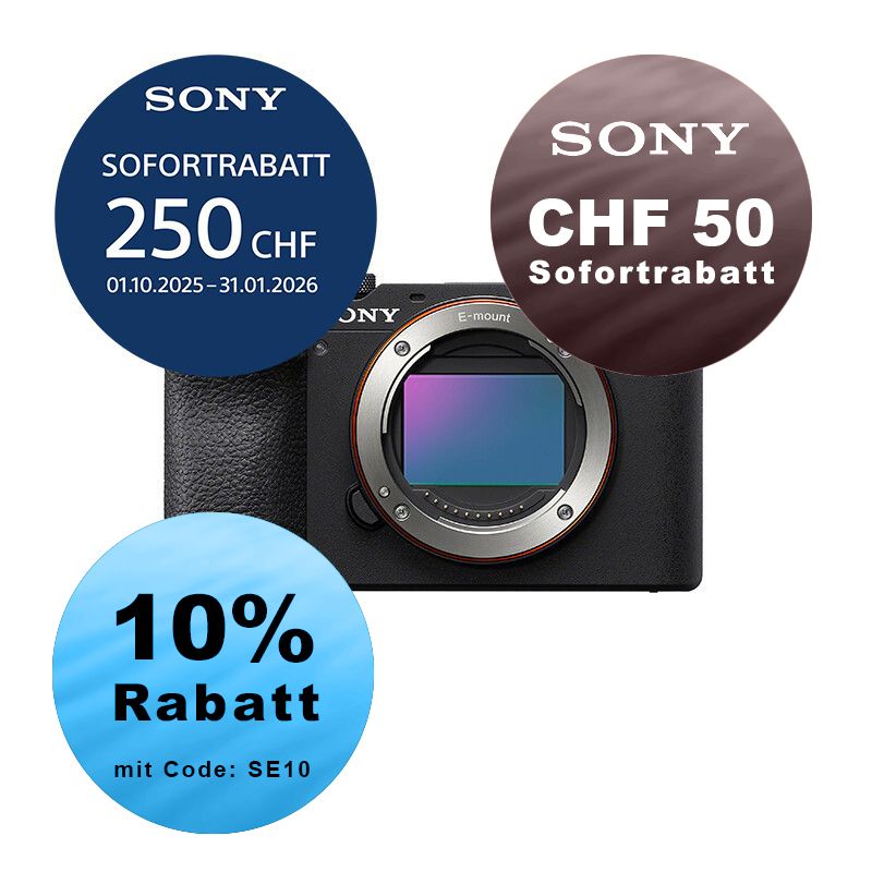 Sony A7CR Gehäuse (black) inkl. GP-X2 Griff - ''4 Jahre Garantie'' - inkl. CHF 250 Sofortrabatt + zzgl. CHF 50 Sofortrabatt