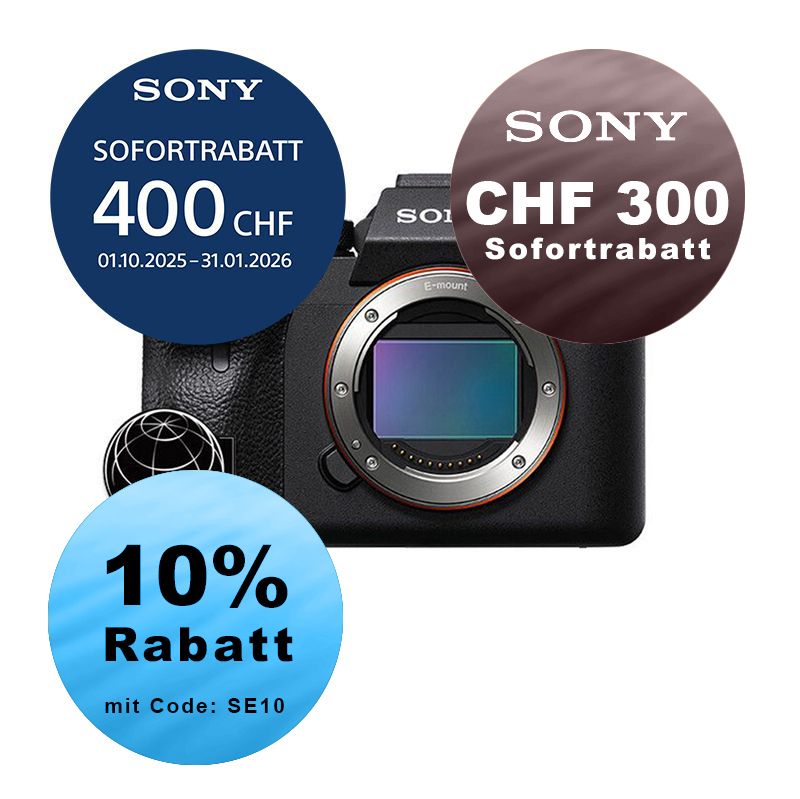 Sony A7R Mark IV Gehäuse - ''4 Jahre Garantie'' - inkl. CHF 400 Sofortrabatt + zzgl. CHF 300 Sofortrabatt