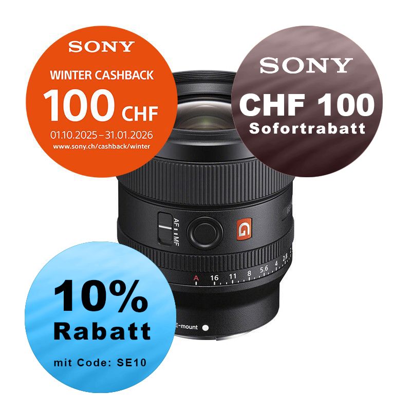 Sony FE 24mm 1.4 GM - ''4 Jahre Garantie'' - inkl. CHF 100.- Cashback + CHF 100 Sofortrabatt
