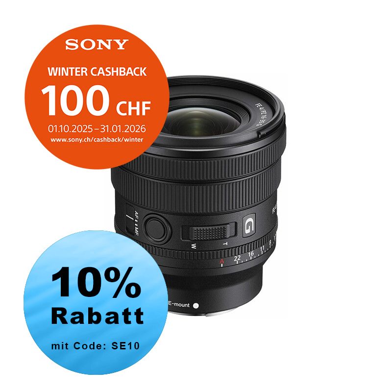 Sony FE 16-35mm 4.0 G PZ - ''4 Jahre Garantie'' - inkl. CHF 100.- Cashback