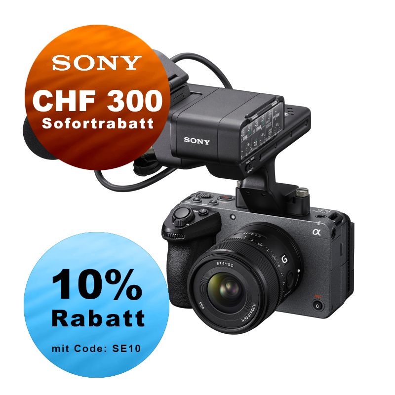 Sony FX30 Cinema Line + XLR Griffeinheit - ''4 Jahre Garantie'' - inkl. CHF 300 Sofortrabatt